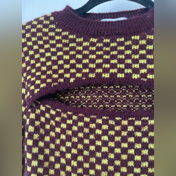 ZARA Jacquard Cut-out Sweater - Picture 8 of 10